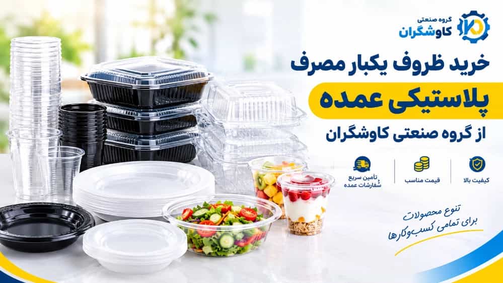 Buy bulk plastic disposable containers from Kashgaran Industrial Group